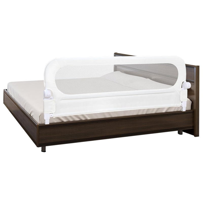 Y- STOP Bed Rail for Toddlers Convertible Toddler Bed Rails for Crib, Baby Bed Rail Guard, Sturdy Crib Rail Guard with Reinforced, Sturdy Crib Rail Guard with Anchor Safety (White) - Image 1